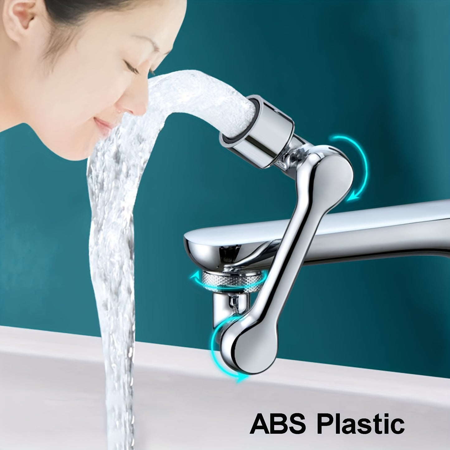 1pc Bras Mécanique, Aérateur De Robinet Universel Lavabo, Robinet Rotatif À 1080 Degrés, Bouche D'Eau Anti-éclaboussures Pour Toilettes Lavabo