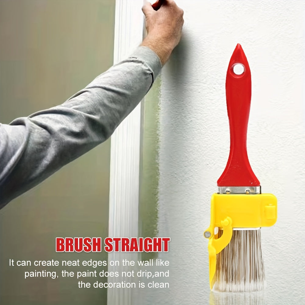 1 pc Edger Pinceau Durable Léger Propre Brosse Peinture Brosse Avec Manche En Bois DIY Outil Pour Cadre Mur Plafond Bords Garniture