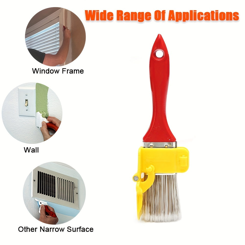 1 pc Edger Pinceau Durable Léger Propre Brosse Peinture Brosse Avec Manche En Bois DIY Outil Pour Cadre Mur Plafond Bords Garniture
