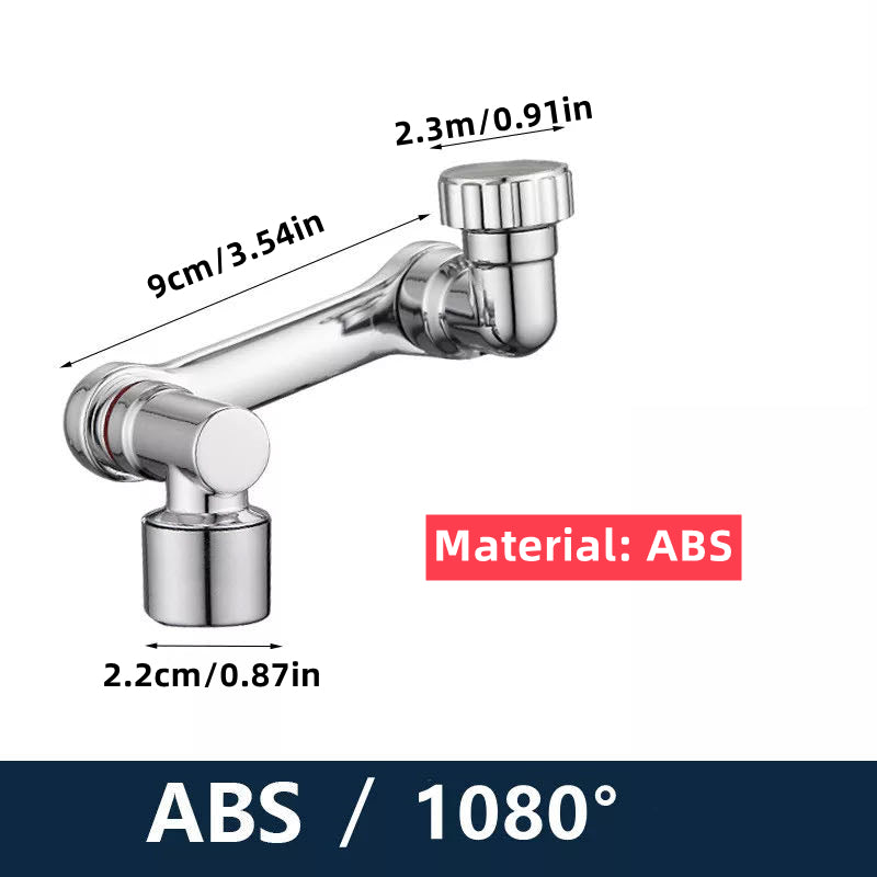 1pc Bras Mécanique, Aérateur De Robinet Universel Lavabo, Robinet Rotatif À 1080 Degrés, Bouche D'Eau Anti-éclaboussures Pour Toilettes Lavabo