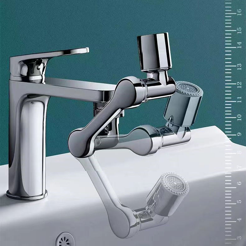 1pc Bras Mécanique, Aérateur De Robinet Universel Lavabo, Robinet Rotatif À 1080 Degrés, Bouche D'Eau Anti-éclaboussures Pour Toilettes Lavabo
