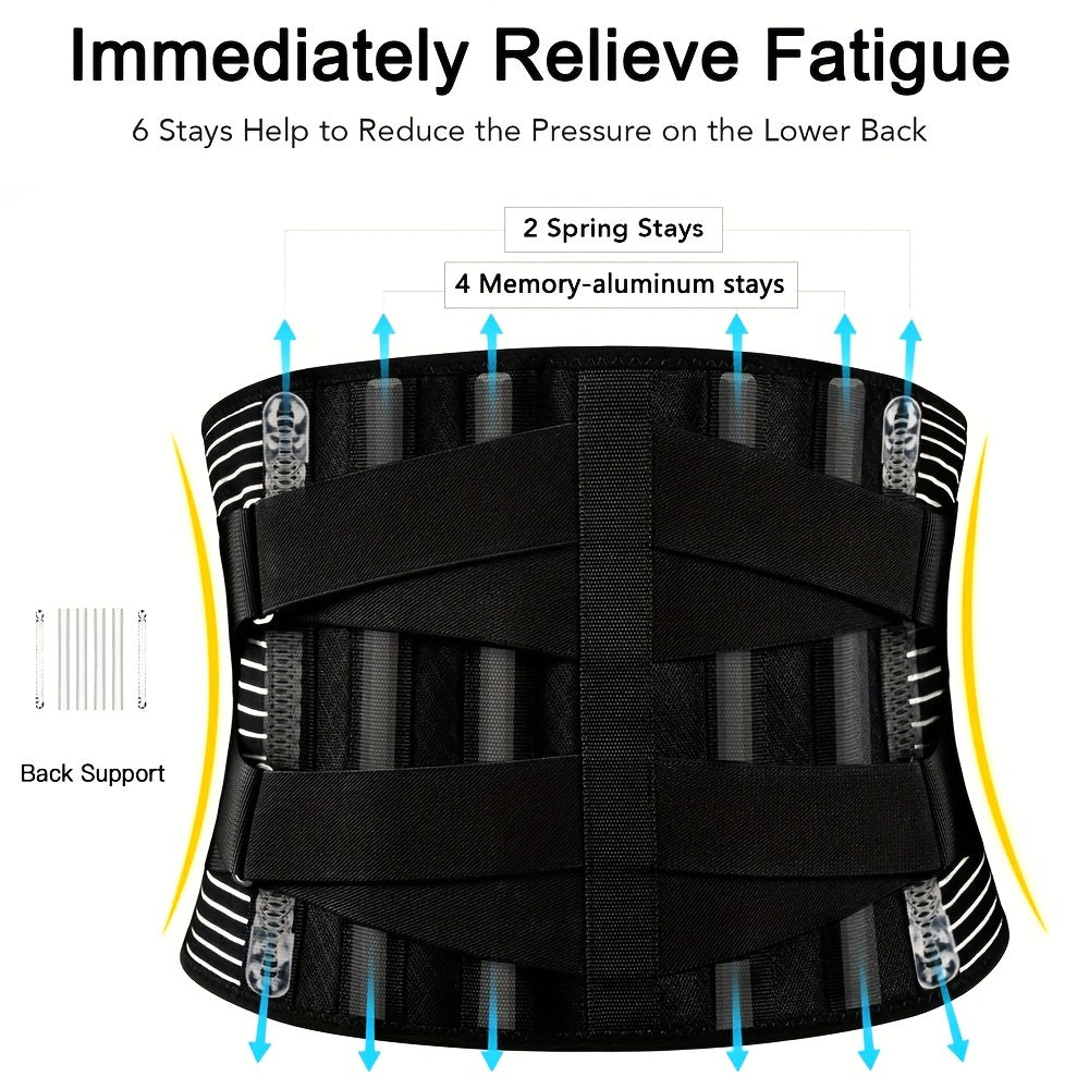 Attelle Dorsale Pour Les Douleurs Dans Le Bas Du Dos, Ceinture De Soutien Dorsale Pour Femmes Et Hommes, Attelle Respirante Pour Le Bas Du Dos Avec Coussin Lombaire