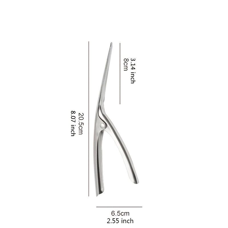 Portable Stainless Steel Shrimp Peeler & Deveiner Pour Restaurant - Outil de cuisine parfait pour les fournitures de cuisine commerciale de homard et de poisson
