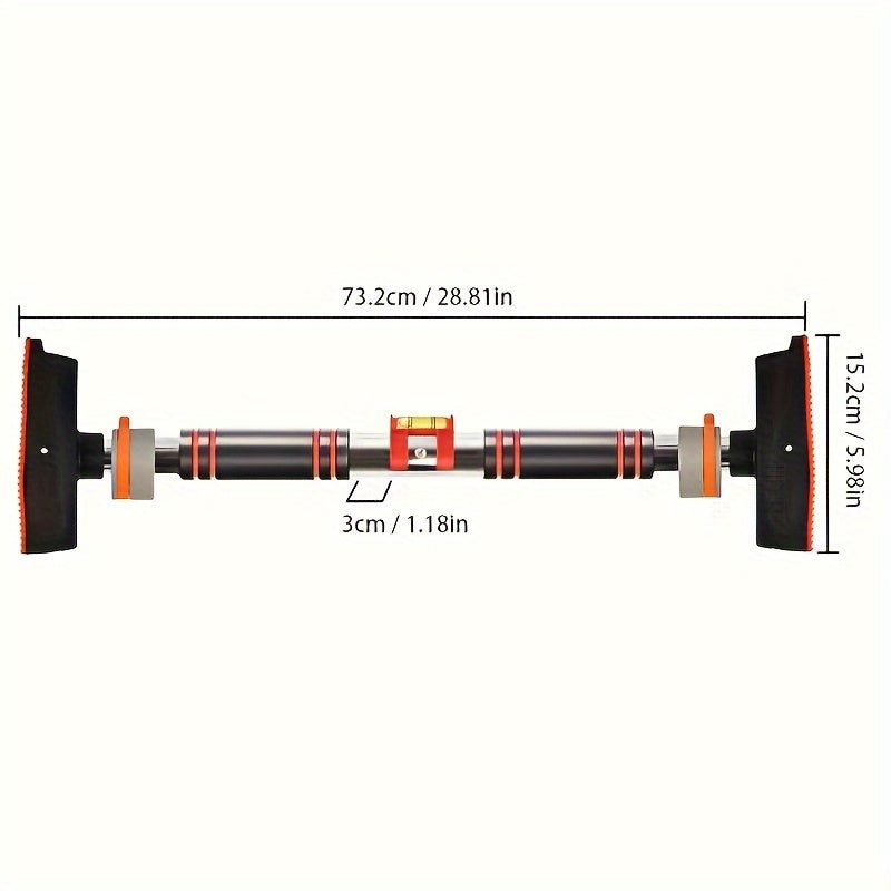 Barre De Traction 1 Pièce, Équipement D'entraînement, Barre De Traction Pour Porte, Largeur Réglable, Antidérapante, Confortable, Sans Poinçon, Barre De Traction Pour Entraînement De Force