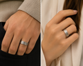 Bague Acier Inoxidable Motif Grec