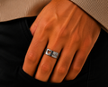 Bague Cœur & Battement – Acier Inoxydable Argenté – Taille 17