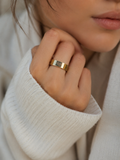 Bague Cœur Doré Élégance – Taille 60