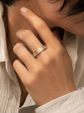 Bague Tribal Élégance Dorée –  Taille 19 (FR 60)