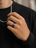 Bague Arête de Poisson Irisée – Taille 66 (21 mm)
