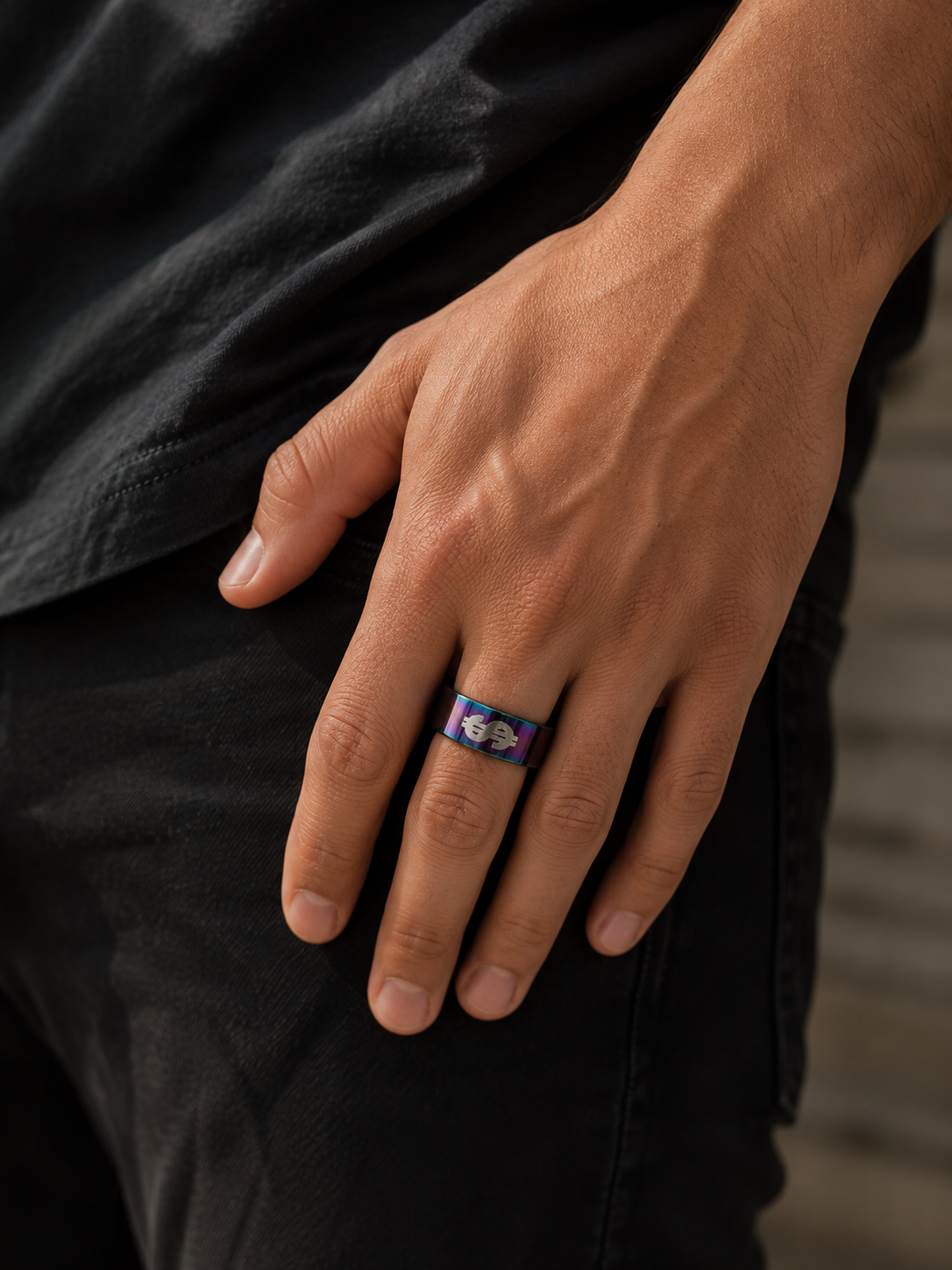 Bague Symbole Dollar  – Taille 54 (17 mm)
