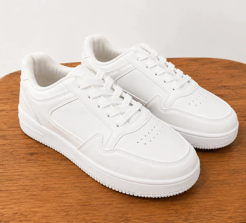 Baskets Blanches Unisexes  – Style Urbain & Confort Quotidien