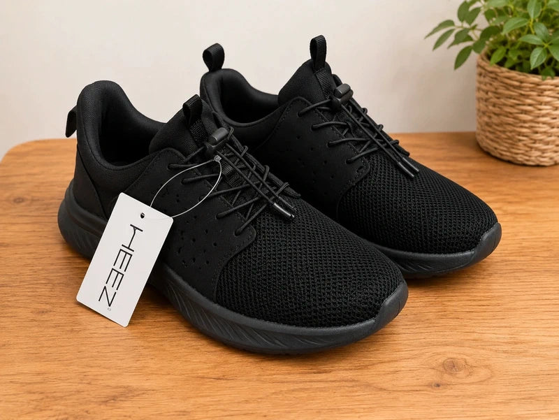 Baskets sport noires respirantes – Taille 40 – Confort et légèreté
