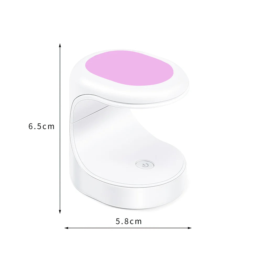 Mini sèche-ongles portable avec câble USB, lampe LED UV, 16W, gel, vernis à ongles, cadeau pour la maison, utilisation en voyage Nail Drying Lamp 16W UV LED Lamp Nail Mini Portable Nail Dryer With USB Cable Gel Nail Polish Dryer Gift Home Travel Use