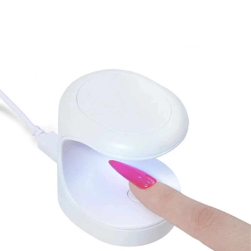 Mini sèche-ongles portable avec câble USB, lampe LED UV, 16W, gel, vernis à ongles, cadeau pour la maison, utilisation en voyage Nail Drying Lamp 16W UV LED Lamp Nail Mini Portable Nail Dryer With USB Cable Gel Nail Polish Dryer Gift Home Travel Use