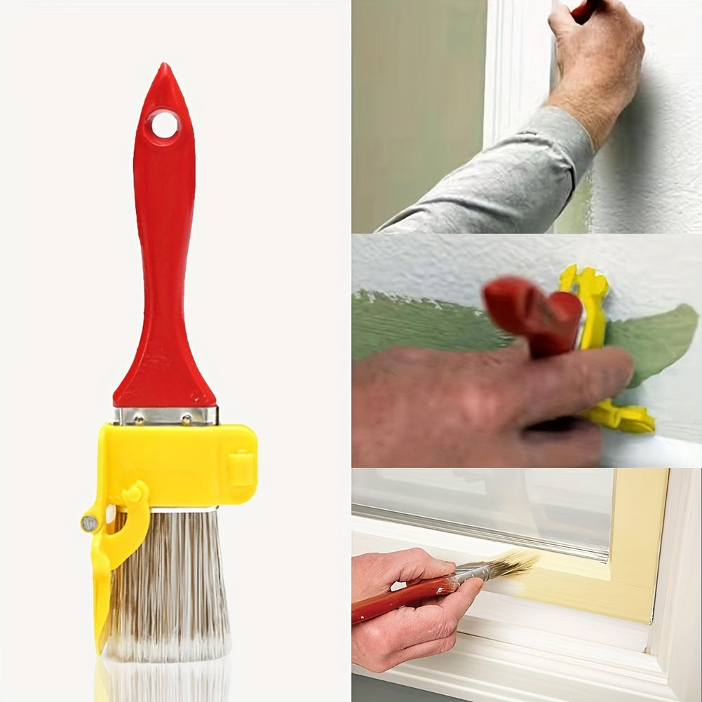 1 pc Edger Pinceau Durable Léger Propre Brosse Peinture Brosse Avec Manche En Bois DIY Outil Pour Cadre Mur Plafond Bords Garniture