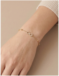 Bracelet symbole infini en acier inoxydable – Présenté en écrin