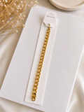 Bracelet maille gourmette en acier inoxydable – Présenté en écrin