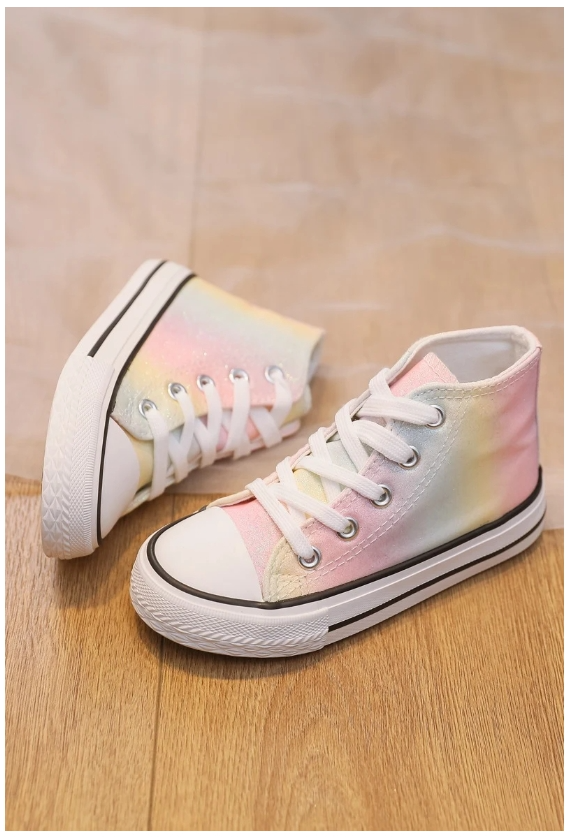 Baskets montantes Rainbow enfant – Rock & Joy