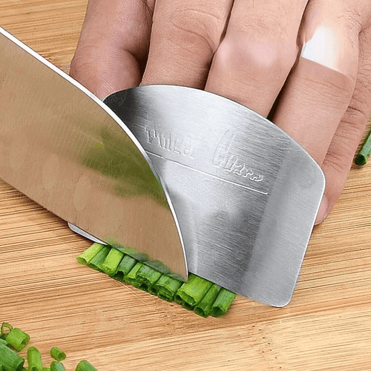 1pc Protège-doigts, Protège-ailettes En Acier Inoxydable, Protège-doigts En Métal D De Cuisine, Protecteur De Coupe, Outils De Coupe De Sécurité, Accessoires De Cuisine Outils De Cuisine