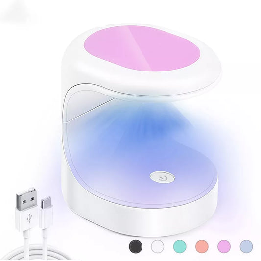 Mini sèche-ongles portable avec câble USB, lampe LED UV, 16W, gel, vernis à ongles, cadeau pour la maison, utilisation en voyage Nail Drying Lamp 16W UV LED Lamp Nail Mini Portable Nail Dryer With USB Cable Gel Nail Polish Dryer Gift Home Travel Use